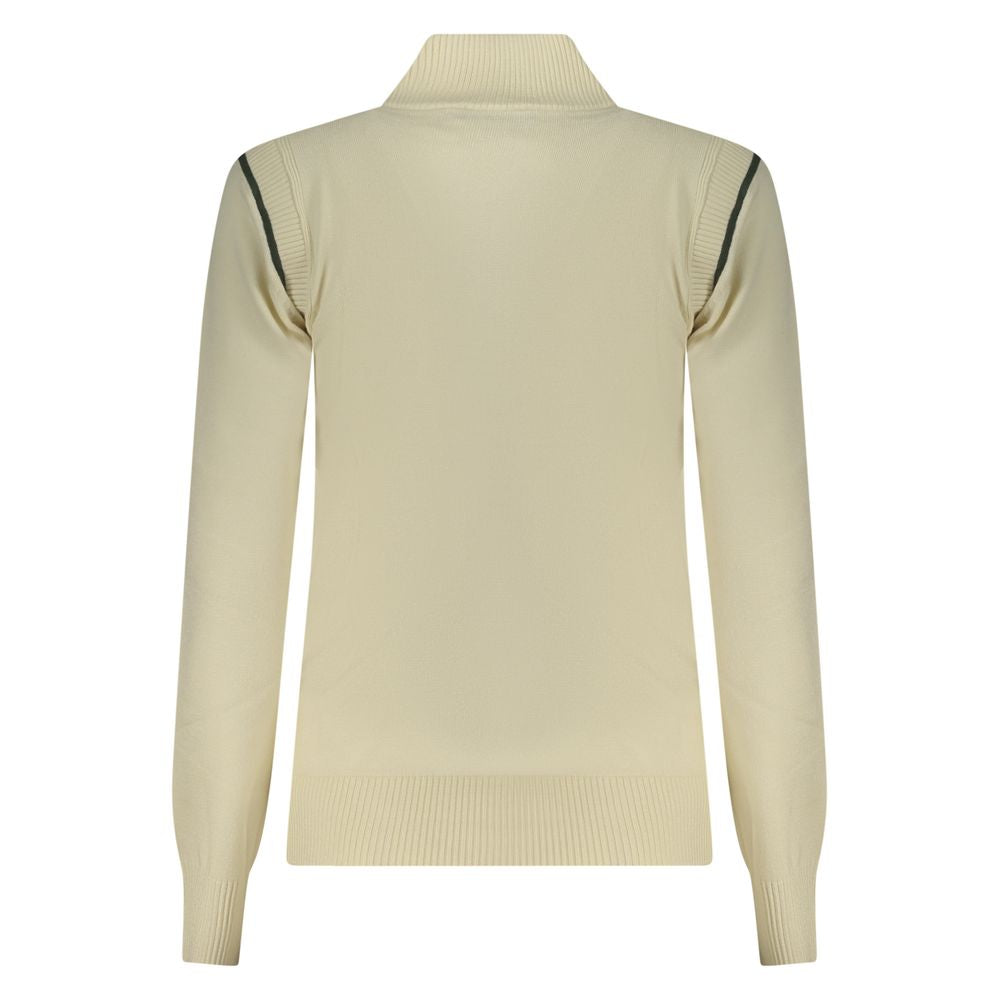 North Sails Bianco Viscosa Donna maglia, white viscose women's top with a relaxed fit and stylish design.