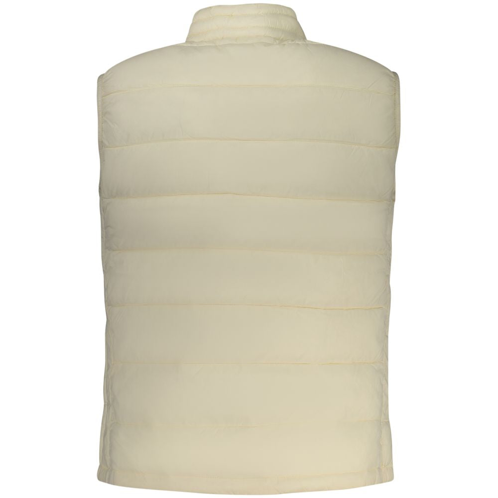 North Sails Bianco polyester women's vest displayed, featuring a sleek design and lightweight fabric for outdoor wear.