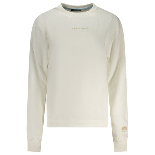North Sails White Cotton Women Sweatshirt North Sails