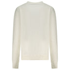 White cotton women's sweatshirt by North Sails featuring a relaxed fit and minimalist design.