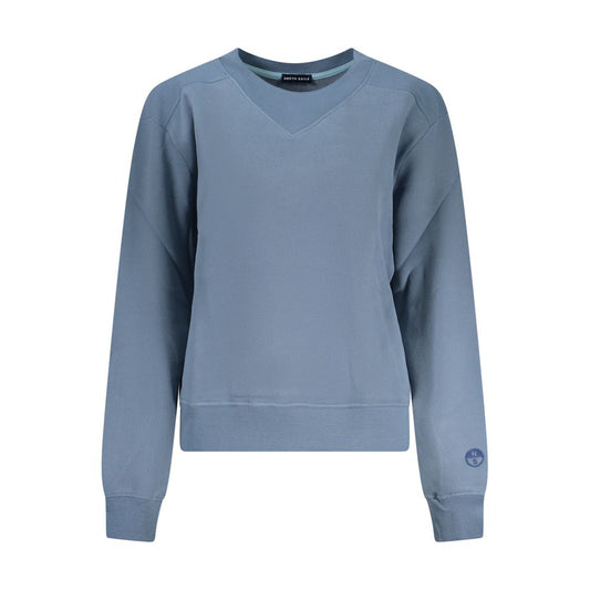 North Sails Blue Cotton Women Sweater North Sails