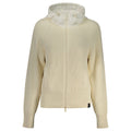 White North Sails women's polyester cardigan with a relaxed fit and button closure, styled with front pockets.