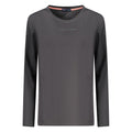 Black cotton women's T-shirt by North Sails featuring a casual fit and short sleeves.