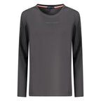 Black cotton women's T-shirt by North Sails featuring a casual fit and short sleeves.
