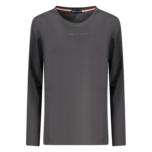 North Sails Black Cotton Women T-Shirt North Sails