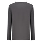 Black North Sails cotton women's T-shirt featuring a classic crew neck and short sleeves, casual and comfortable for everyday wear.