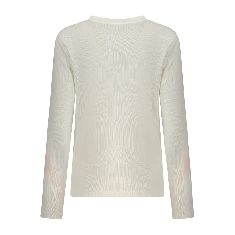 North Sails Bianco Polyester Women’s Sweater showing a cozy, white sweater with a classic fit and subtle knit texture.