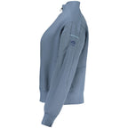 Blue cotton women's sweatshirt by North Sails, featuring a casual fit and soft fabric, ideal for comfortable everyday wear.