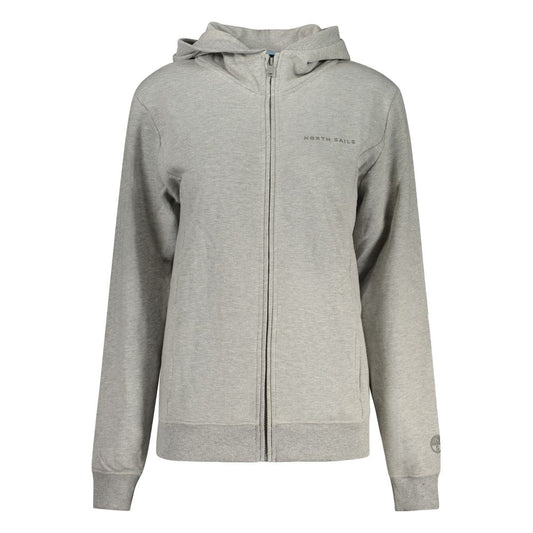 North Sails Grigio Cotton Women Hoodie North Sails