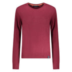 North Sails Rosso Poliammide women's sweater, soft knit with ribbed cuffs and collar, in vibrant red color.