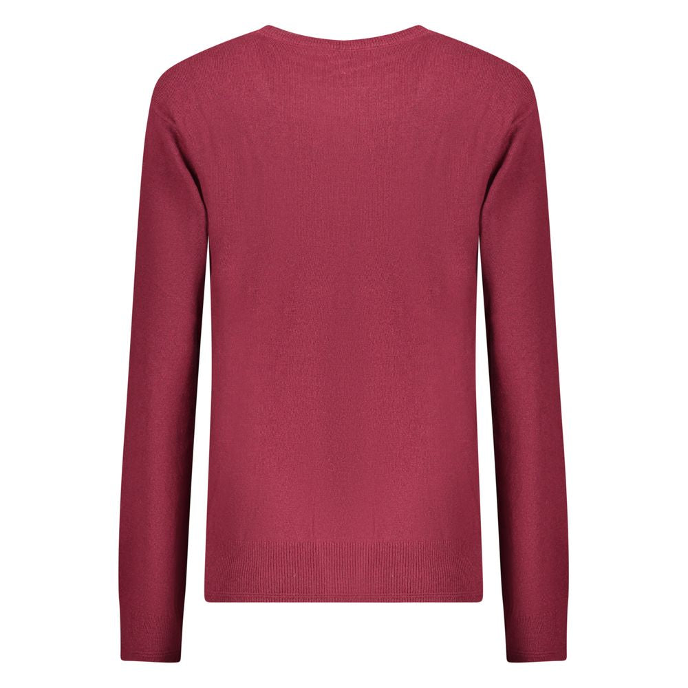 North Sails Rosso Poliammide women's sweater showing a cozy knit design in red with a classic fit and ribbed cuffs.