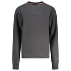 Black North Sails cotton women's sweatshirt with a relaxed fit, featuring the North Sails logo on the front.