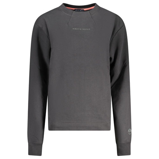 North Sails Black Cotton Women Sweatshirt North Sails
