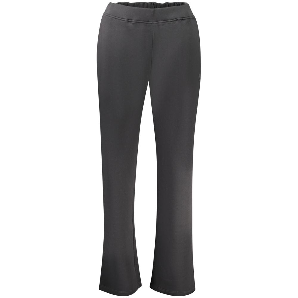 Black North Sails cotton women's sweatpant with relaxed fit and elastic waistband, casual loungewear for comfortable style.
