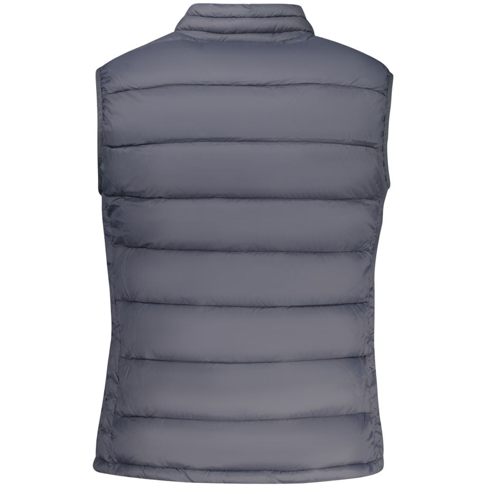 North Sails Grigio polyester women's jacket with a hood, front zipper, and sleek design suitable for casual wear.