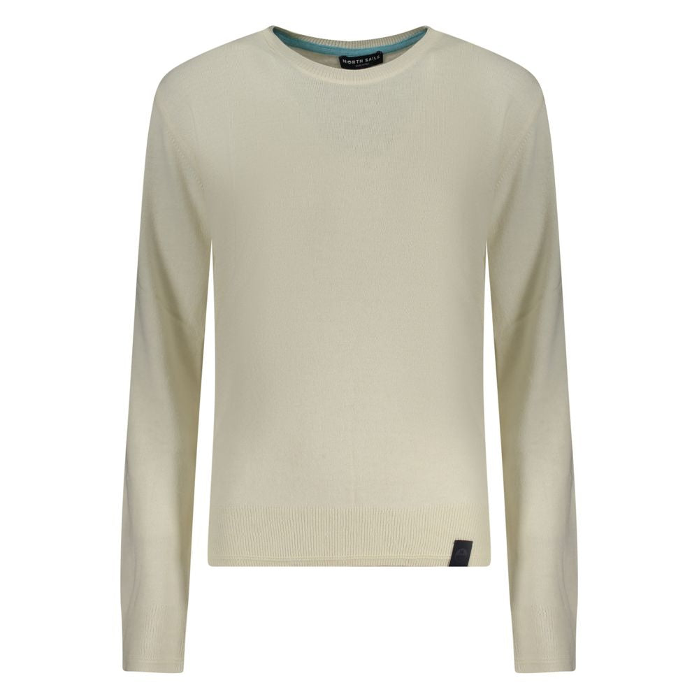 North Sails Bianco Poliammide women’s sweater, gray knit with long sleeves and ribbed cuffs, casual and cozy fashion for women.