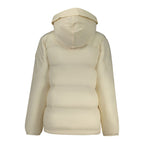 North Sails Bianco polyester women's jacket displayed, featuring a lightweight, stylish design with a zip-up front and adjustable hood.