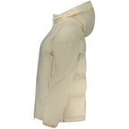 North Sails Bianco polyester women's jacket hanging on a rack, showcasing lightweight, stylish outerwear for women.