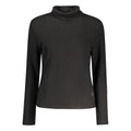 Black North Sails polyester women's sweater with a cozy fit and subtle branding, perfect for casual wear.
