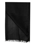 Dolce & Gabbana Black Cashmere Knit Neck Wrap Shawl Scarf - Eljoys Fashion 