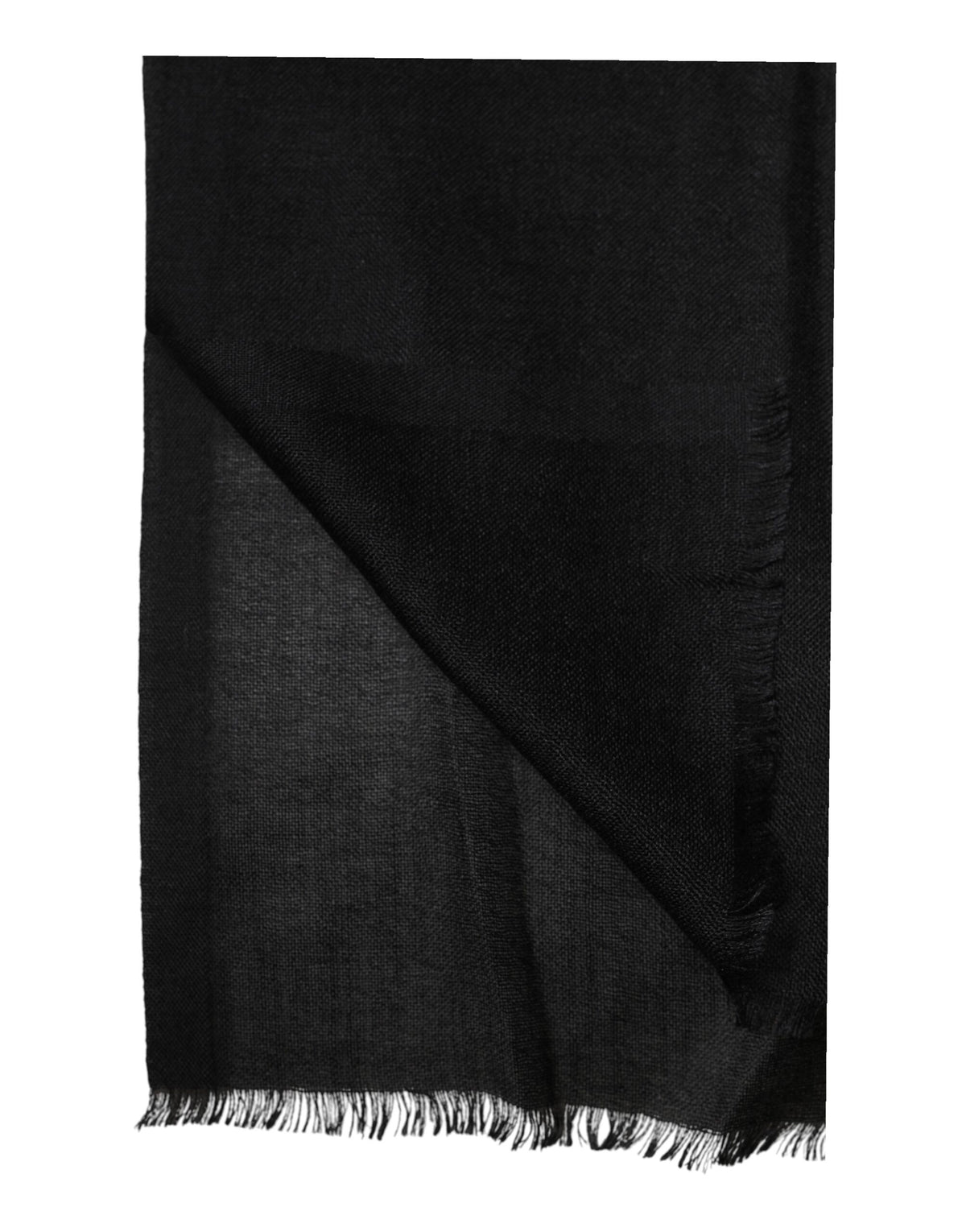 Dolce & Gabbana Black Cashmere Knit Neck Wrap Shawl Scarf - Eljoys Fashion 