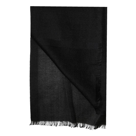 Dolce & Gabbana Black Cashmere Knit Neck Wrap Shawl Scarf Dolce & Gabbana
