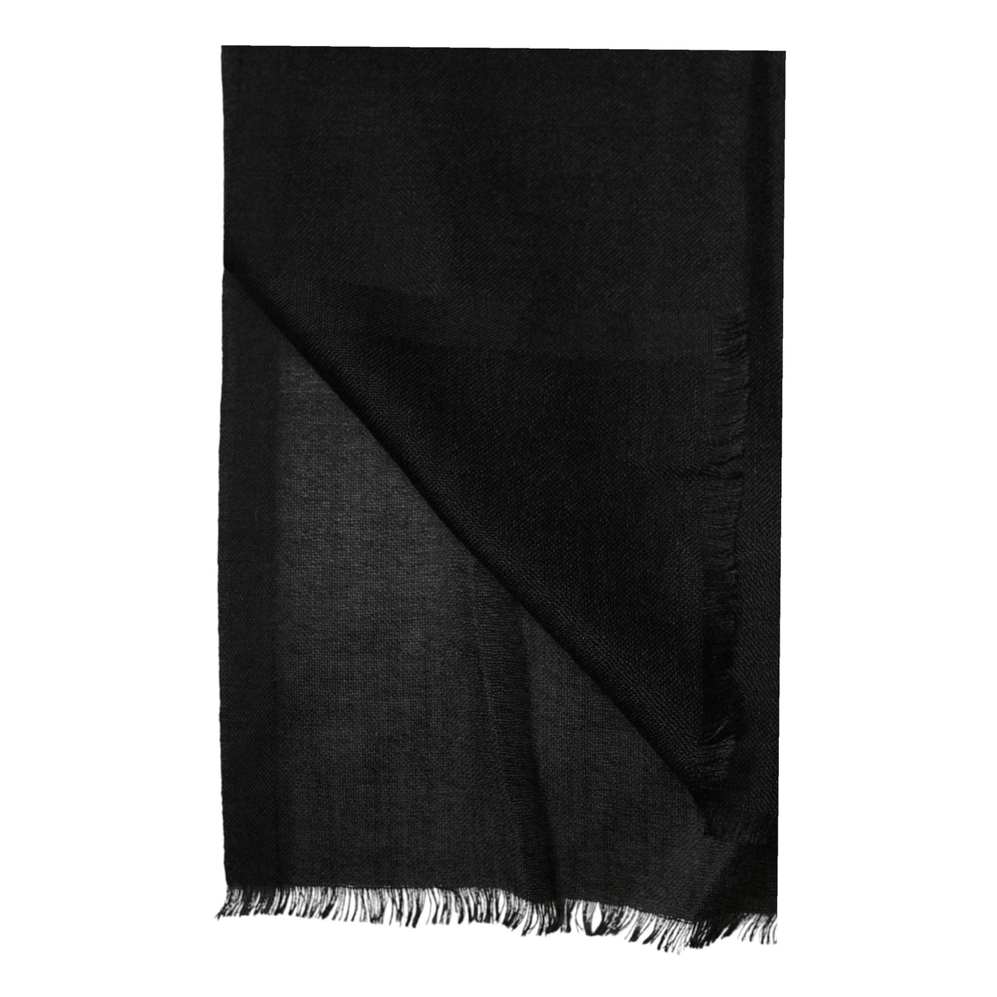Dolce & Gabbana Black Cashmere Knit Neck Wrap Shawl Scarf Dolce & Gabbana