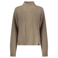 North Sails Marrone Poliammide women's sweater with long sleeves and ribbed cuffs, featuring a classic crew neck design.