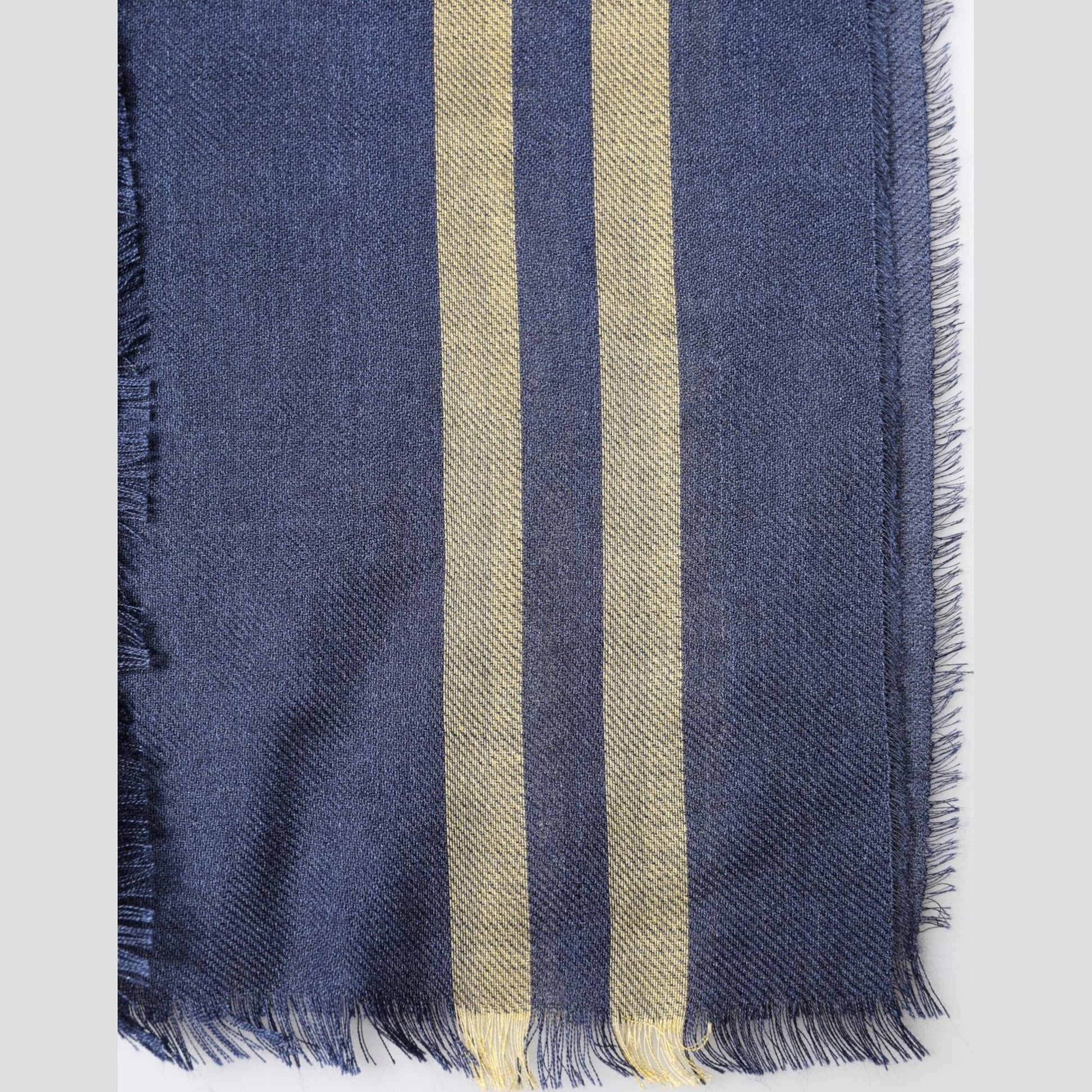 Dolce & Gabbana Blue Cashmere Neck Wrap Shawl Fringes Scarf Dolce & Gabbana