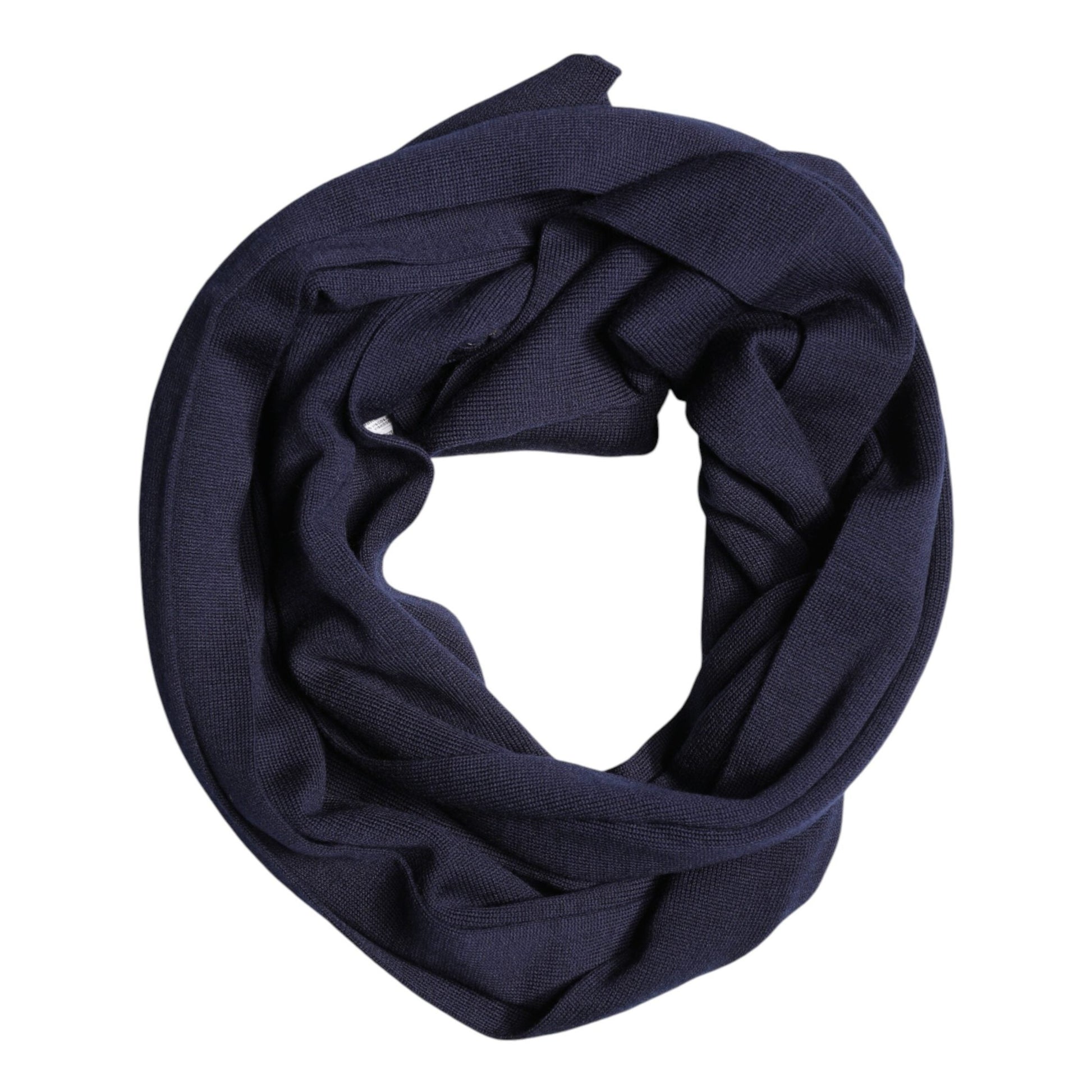 Dolce & Gabbana Blue Wool DG Loves London Neck Wrap Scarf Dolce & Gabbana