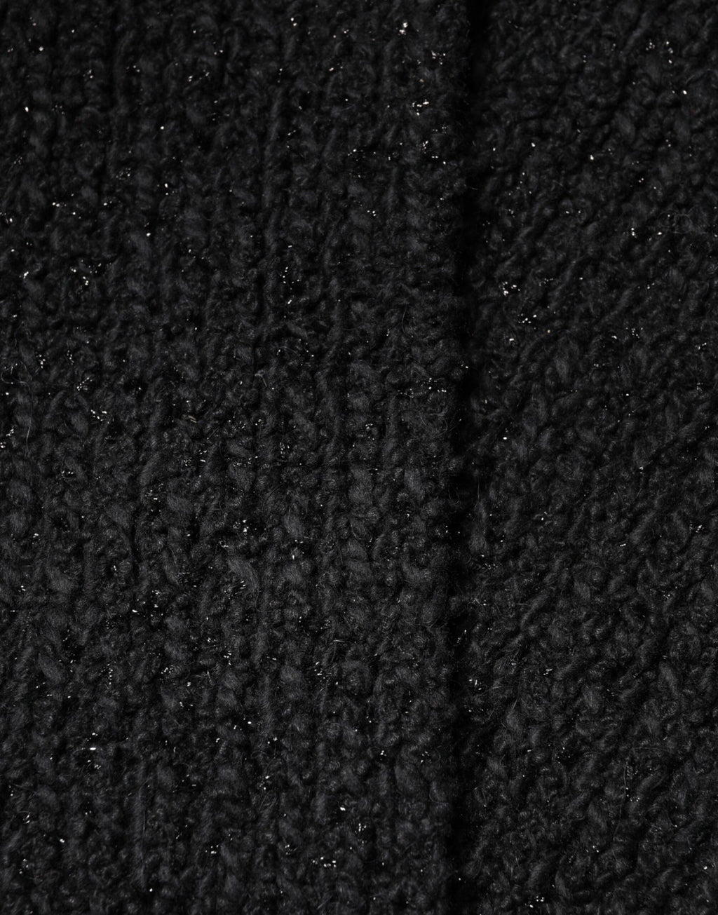 Dolce & Gabbana Black Cashmere Knit Shawl Fringes Scarf - Eljoys Fashion 