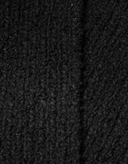 Dolce & Gabbana Black Cashmere Knit Shawl Fringes Scarf - Eljoys Fashion 