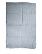 Dolce & Gabbana Light Blue Cashmere Knitted Shawl