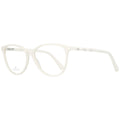 Swarovski beige plastic eyeglass frames with clear lenses, stylish and lightweight for everyday wear.