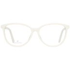 Swarovski beige plastic glasses frames with clear lenses, stylish and lightweight eyewear for everyday wear.