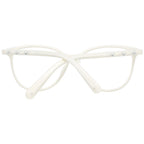 Swarovski beige plastic eyeglass frames with clear lenses, stylish and lightweight for everyday wear.