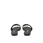 Dolce & Gabbana Black Polyester Slippers Dolce & Gabbana
