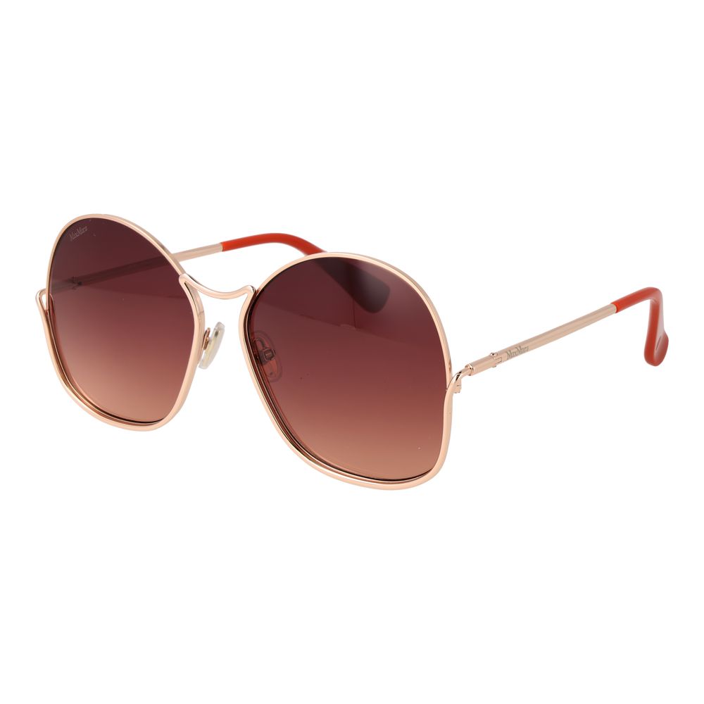 Max Mara Rose Gold Metal Sunglasses Max Mara