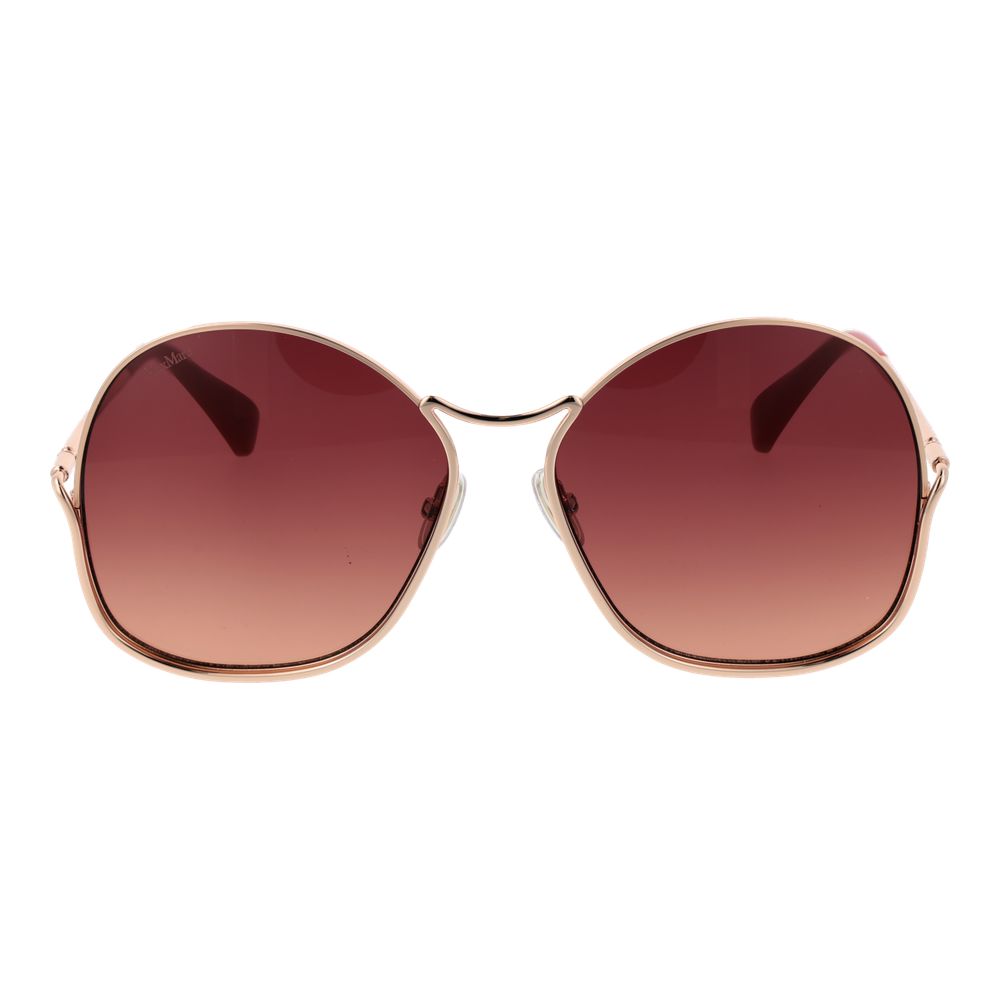 Max Mara Rose Gold Metal Sunglasses Max Mara