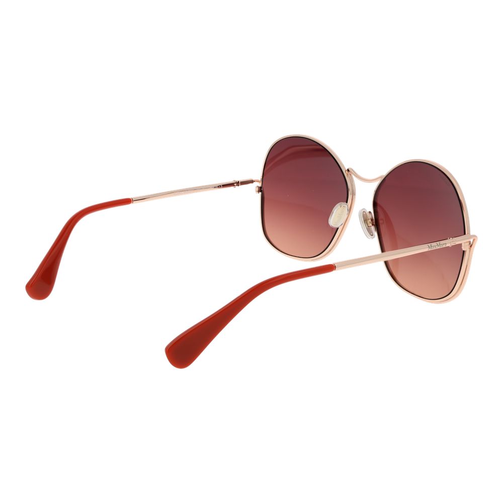Max Mara Rose Gold Metal Sunglasses Max Mara