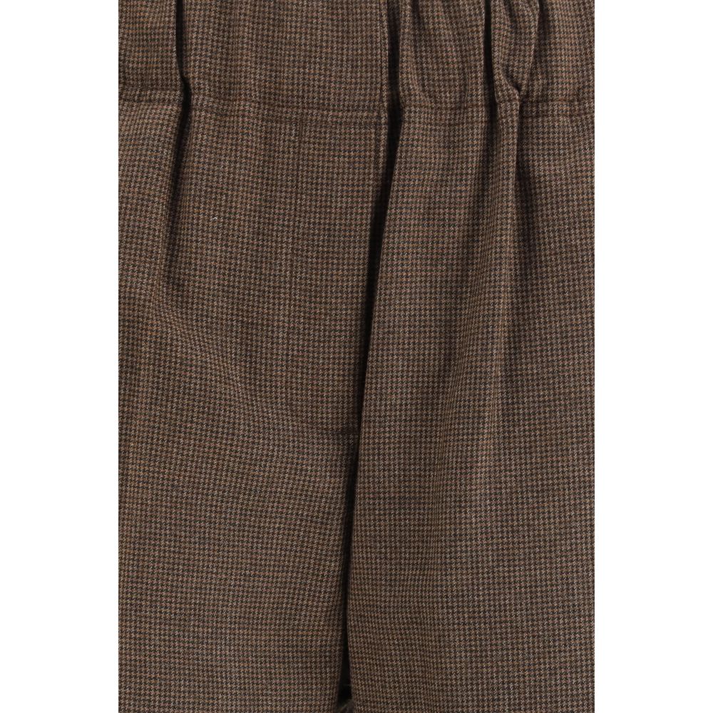 Max Mara Brown Wool Casual Pants Max Mara