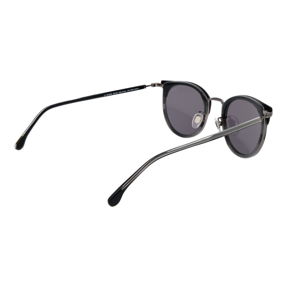 Lozza Black Stainless Steel Sunglasses Lozza