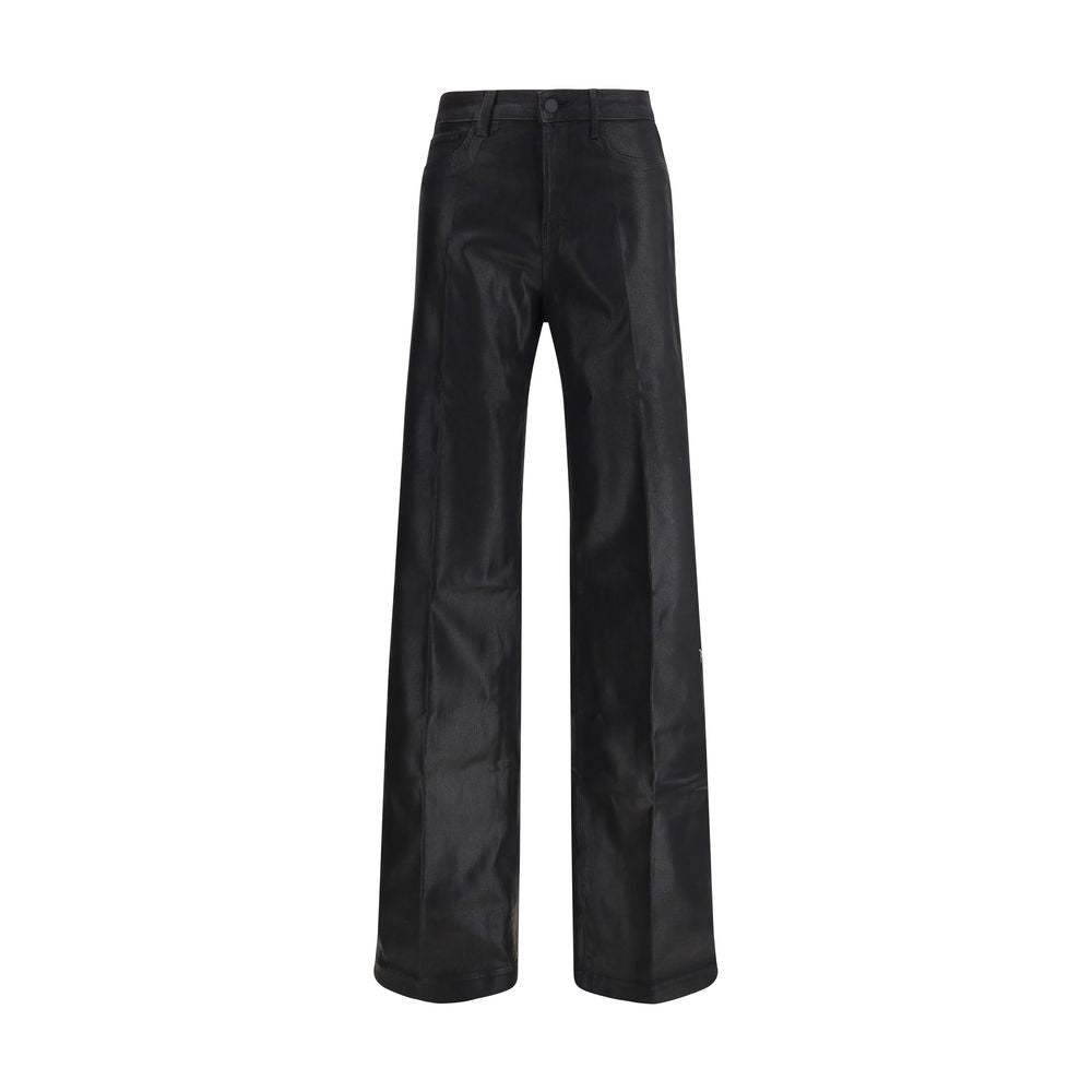 L'Agence Black Cotton High-Waisted Jean L'Agence