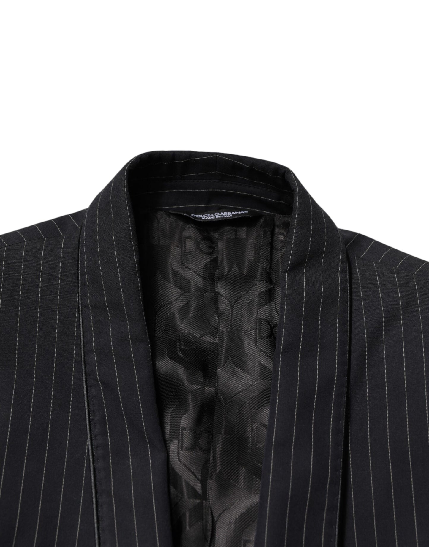 Dolce & Gabbana Black Stripes 1 Button Suit Jacket Blazer Dolce & Gabbana