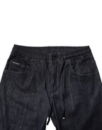 Dolce & Gabbana Black Cotton Stretch Skinny Denim Men Jeans - Eljoys Fashion 