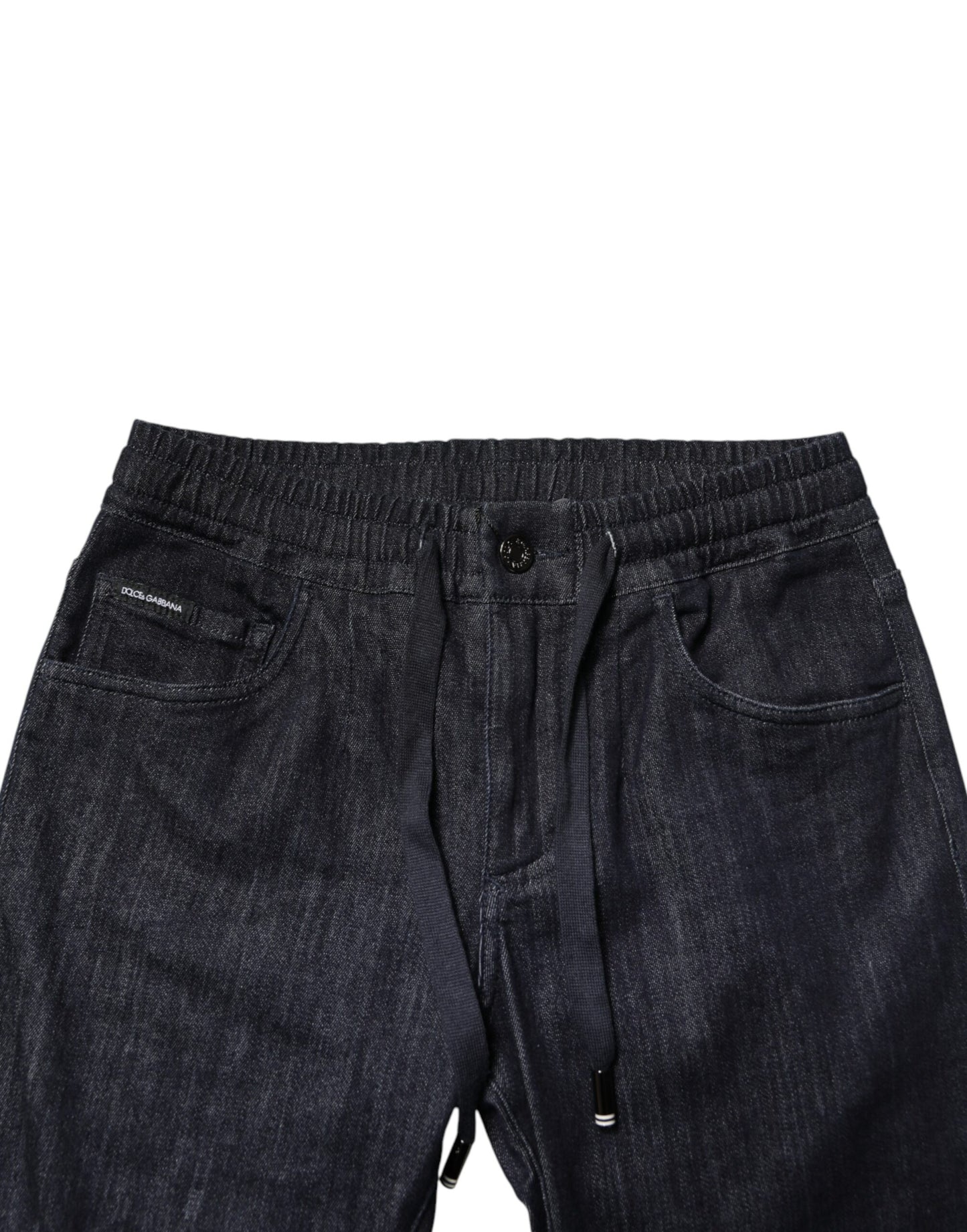 Dolce & Gabbana Black Cotton Stretch Skinny Denim Men Jeans Dolce & Gabbana