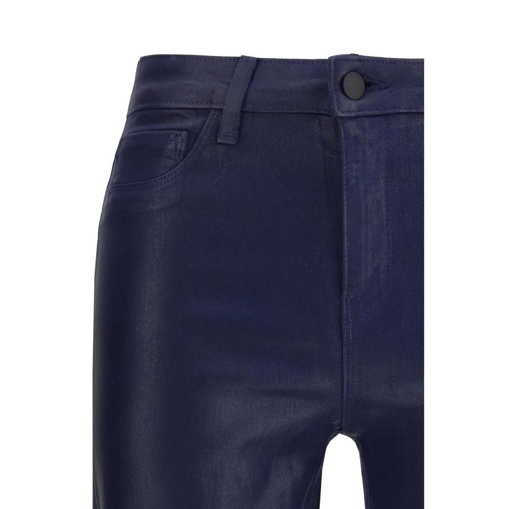 L'Agence Blue Cotton High-Waisted Jean L'Agence