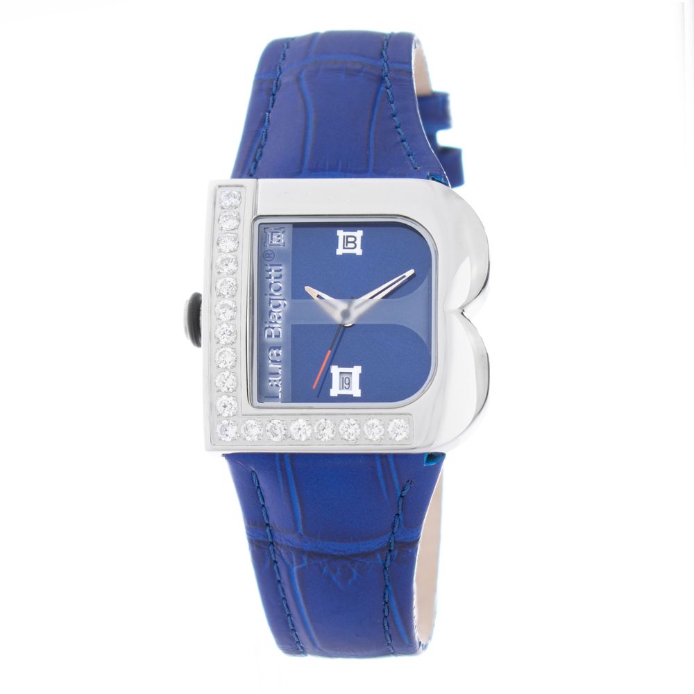 Laura Biagiotti Purple Leather Dress Watch Laura Biagiotti