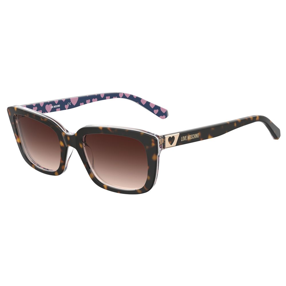 Love Moschino Brown Acetate Sunglasses Love Moschino