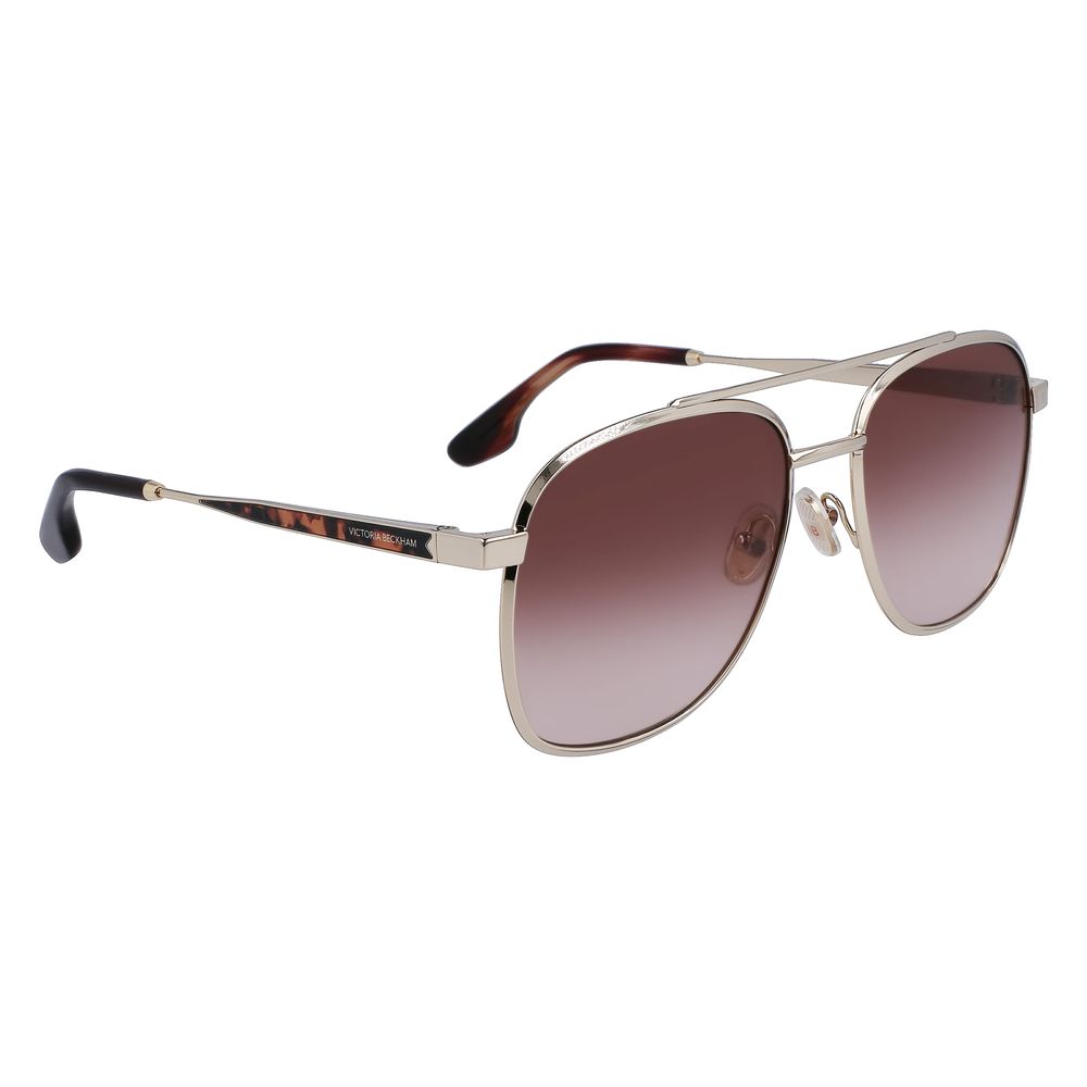 Victoria Beckham Gold Metal Sunglasses